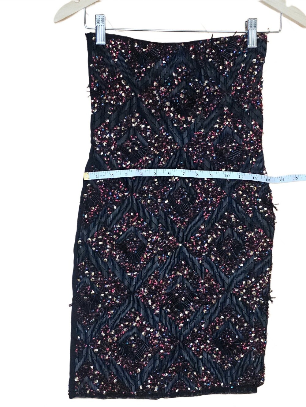 AllSaints Spitalfields Panel Tube Dress – Size US 2 / UK 6 – Hand Embellished - Picture 11 of 15